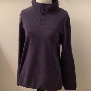 32 Degrees: TOP - Purple - Women’s Size L -Snap FLEECE PULLOVER Stretch